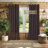 Solid Cotton Burlap Room Darkening Curtain Panel with Grommet Top for Living Room-20114214-20114218