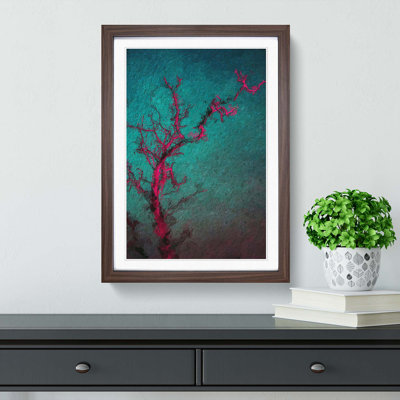 The Midnight Tree in Abstract - Picture Frame Painting Print