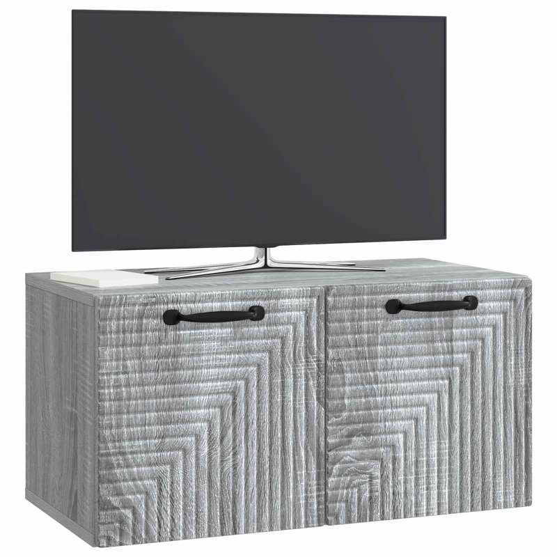 TV Stand, 30cm H x 59.5cm L x 31cm W, Grey Sonoma