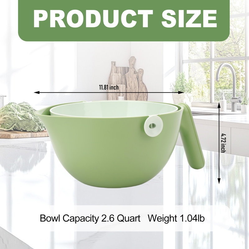 Multi-purpose Drain Basket With Inner Strainer, Handheld Kitchen Bowl For Washing And Draining Produce