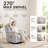  Electric Automatic Rocking Recliner Chair for Adults with 3 Speeds, Wired Remote Control, Fabric Power Auto Rocking Recliner, 5-15 Minutes Rocking Timer Function, for Living Room, Light Gray-403442281-403442064