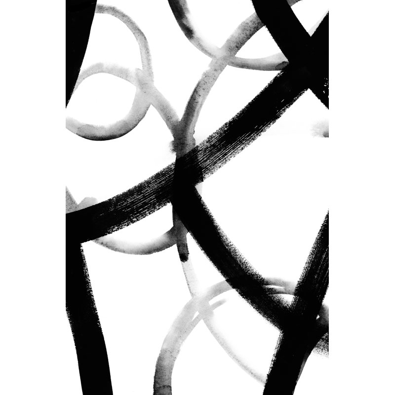 «Monochrome Ripple I», peinture sur toile, H 36 po x l 24 po