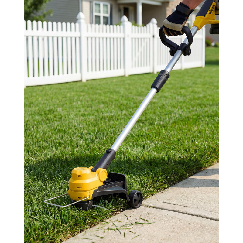 20V Cordless String Trimmer with 2 x 2.0Ah Batteries & Charger, 12" Electric Grass Trimmer, 8 String Strimmer Lines, Battery Powered Weed Wacker for Lawn and Yard Care