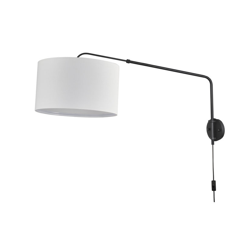 CBZ Series COBY Wall Mount Light With Extending Swing Arm, Wall Lamp With Matte Black Finish