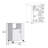 Kitchen Cart Newark, Three Side Shelves-188135402