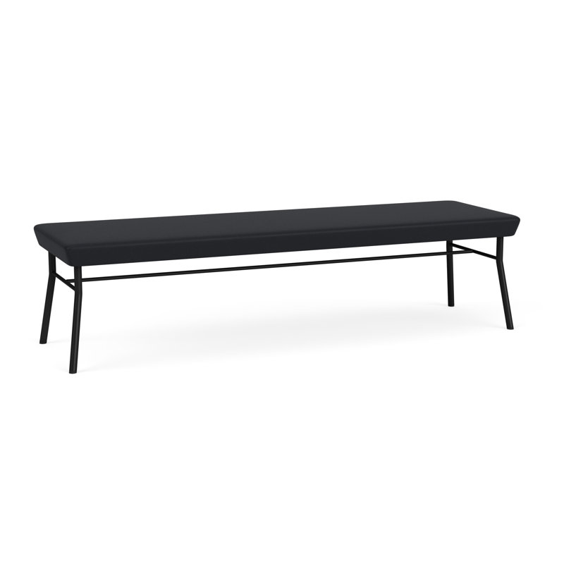 Banc en métal 3 places Chat, Noir, Noir Modena