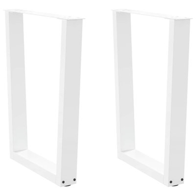 Dining Table Legs V-Shape 2 Pcs Steel