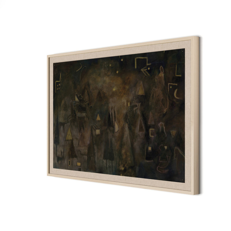 Cave Painting by Jess Engle (New), 30" H x 40" W, Black Maple