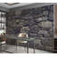 Danyu Dark Old Stacked Stone Wall Wall Mural-1592450323