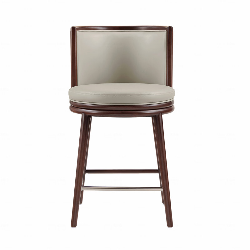 Tabouret de comptoir, Gris, 37.6" H x 20.9" W x 21.7" D