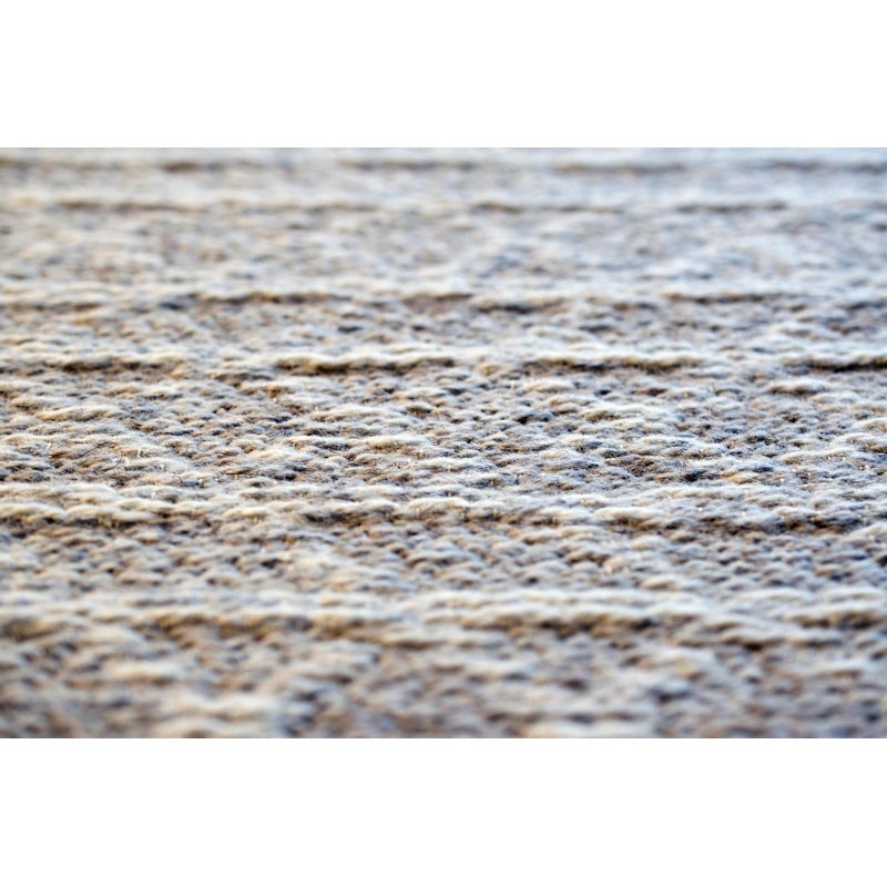 Terresa Geometric Wool Hand Woven Area Rug, Rectangle 80 x 150cm
