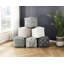Repose-pieds pouf moderne en tissu jacquard