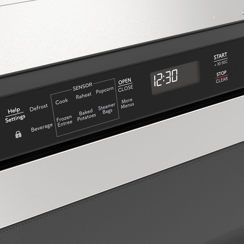 Sharp Microwave Drawer, Acier inoxydable/noir
