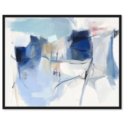 «Winter White II», impression sur toile bleu sarcelle par Art Remedy