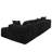 130" W Modular U-Shaped Sofa, With No Assembly Required Sofa, With Reversible Design And Freely Configurable Layout-892782054