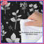 Édredon floral noir moderne-123092906
