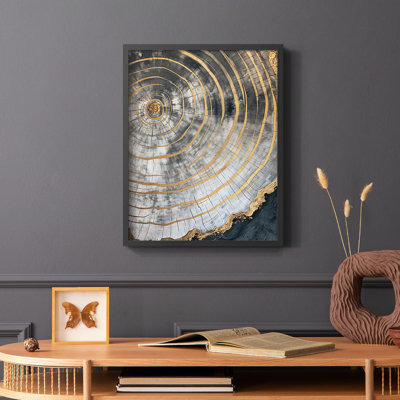 ABSTRACT Series CCxxiii - reproduction encadrée de qualité supérieure - prête à être accrochée - aucun clou requis