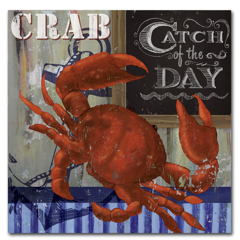 « crab », reproduction d’impression sur toile tendue, H 18 po x l 18 po