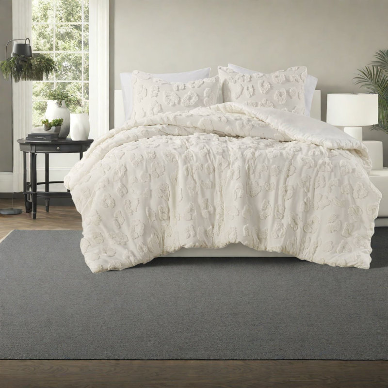 Ensembles de literie en chenille douce, polyester simple / simple TG, motif animal texturé, confort moderne pour la maison