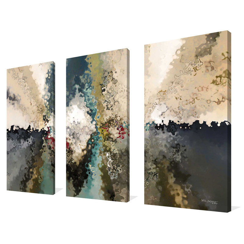 Amour les uns des autres. «John 13:35» par Mark Lawrence - ensemble de 3 impressions sur toile tendue