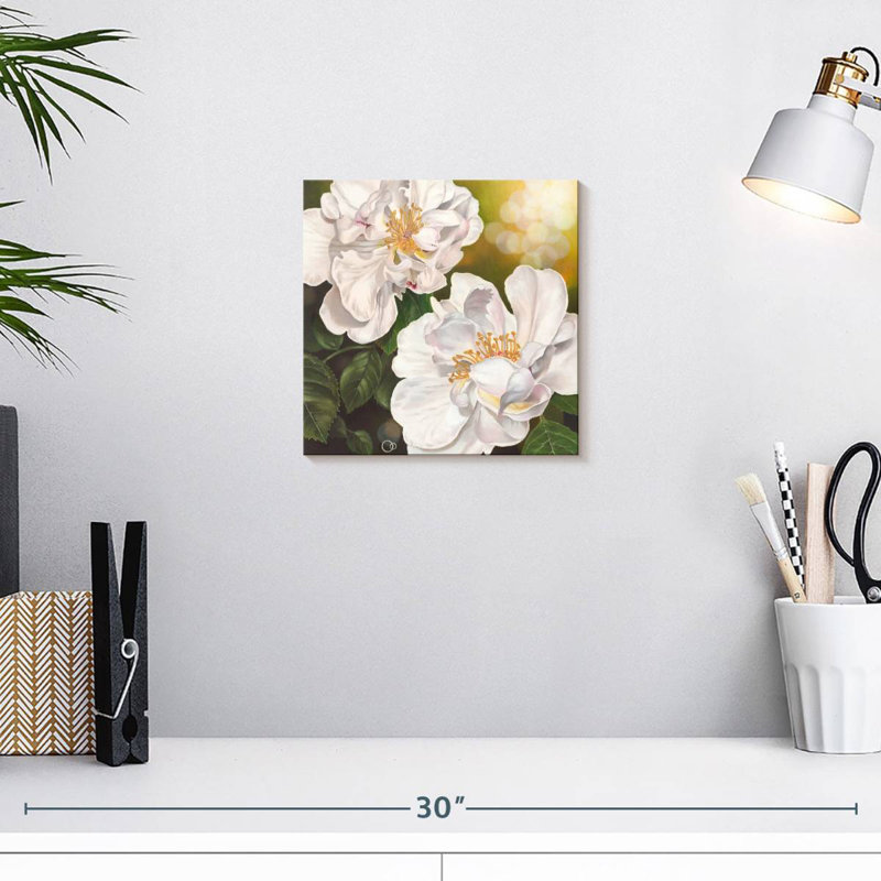 Floral Purity, 10" H x 10" W