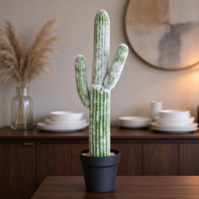 Faux Cactus Succulent in Plastic Pot