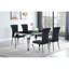 Belt Black And Mirrored Dining Table