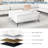 Versatile Storage Ottoman with Lift Top and Luxurious Seating, Ideal for Modern Living Spaces