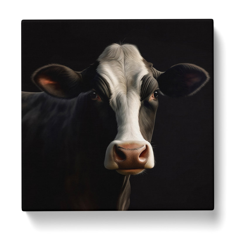 Cow Realism No.1 - Wrapped Canvas, 50cm H x 50cm W x 3cm D