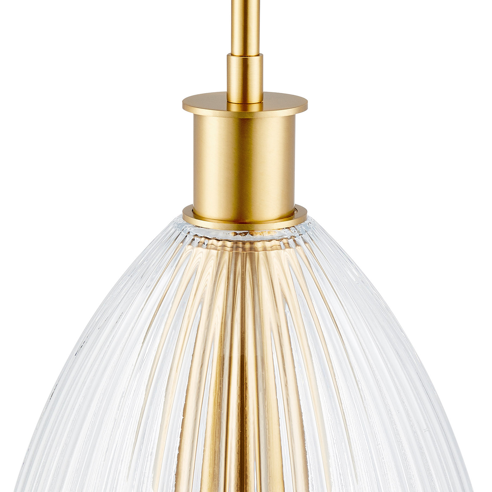 Whistler 1-Light Pendant in Natural Brass, 15.5" H x 10" W x 10" D