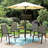 Alyah 4 - Person Patio Dining Set with Square Table