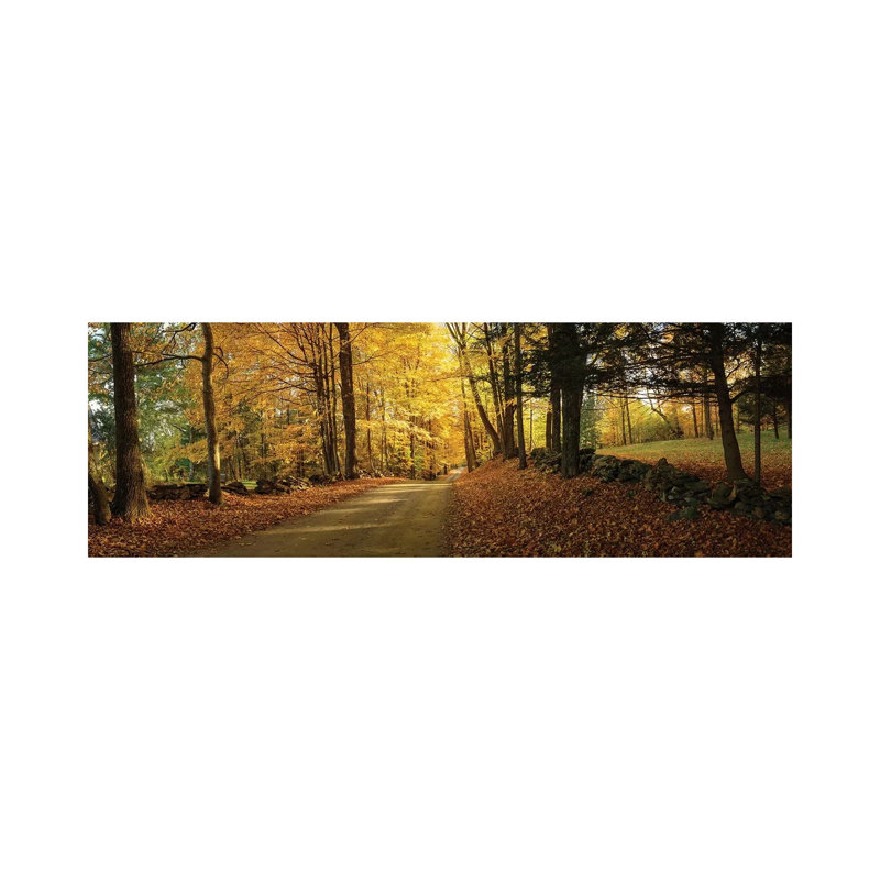 Countryside Road Woodstock Vermont - Wrapped Canvas Panoramic Print, 121.92 cm H x 40.64 cm W x 1.91 cm D