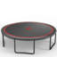 Citrouille trampoline YC 12FT - noir rouge-120886765