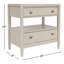 Table de chevet 2 tiroirs Shannen