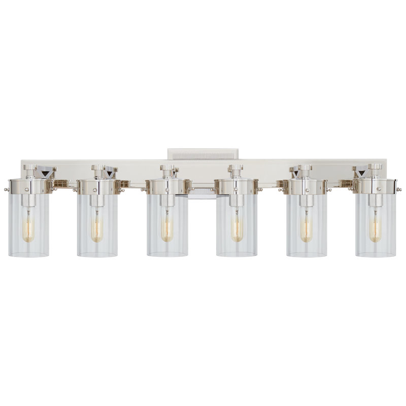 Marais 6 - Light Vanity Light, Clear, Polished Nickel