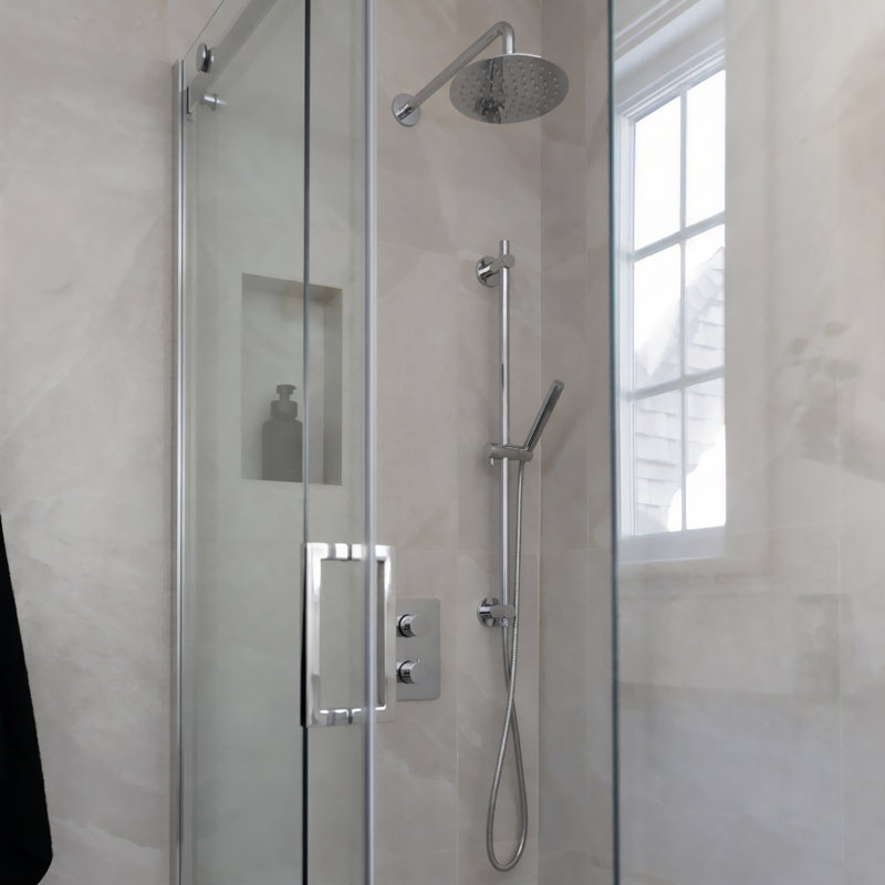 Ensemble de robinet de douche chromé à pression équilibrée, Chrome chrome