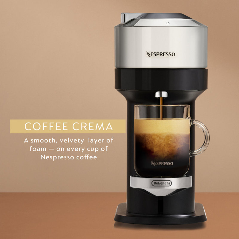 Nespresso Vertuo NEXT Coffee and Espresso Machine by De'Longhi, Chrome
