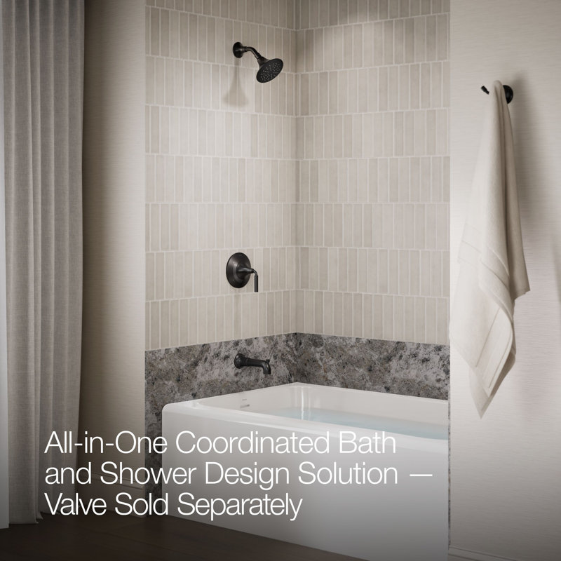 Tone Rite-Temp Pressure-Balancing Bath And Shower Faucet Trim Set 1.75 GPM, Matte Black