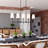 Wellingborough 5 - Light Matte Black Kitchen Island Pendant