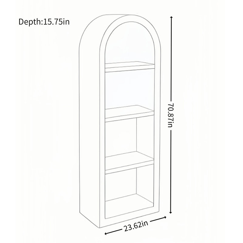 Simple Solid Wood Creative Green Display Cabinet