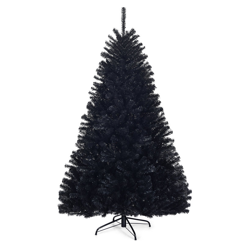 Arbre de Noël artificiel pin noir, H 6 pi