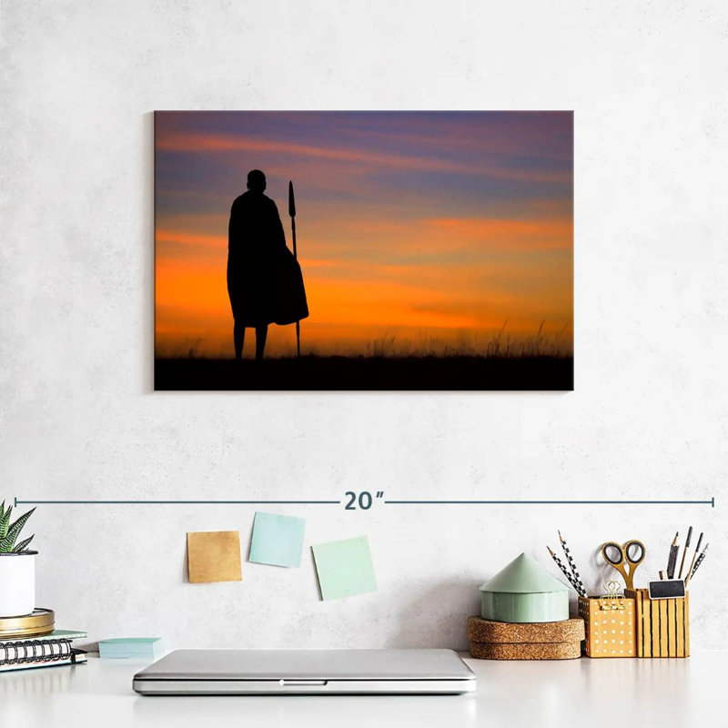 Leisha African Warrior, 8" H x 12" W