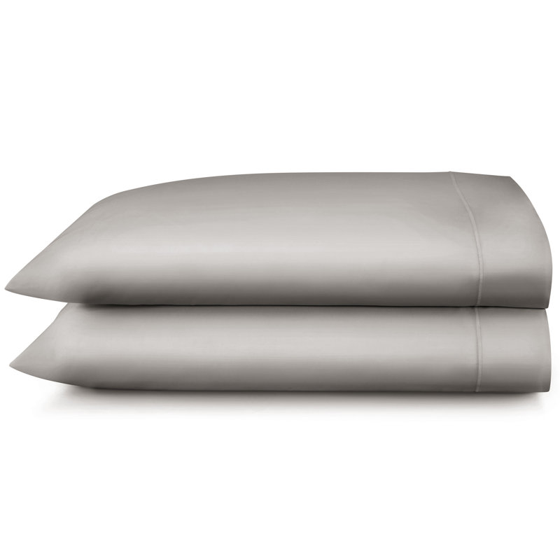 Soprano 420 Thread Count 100% Cotton Pillowcase, King, Barely Blue