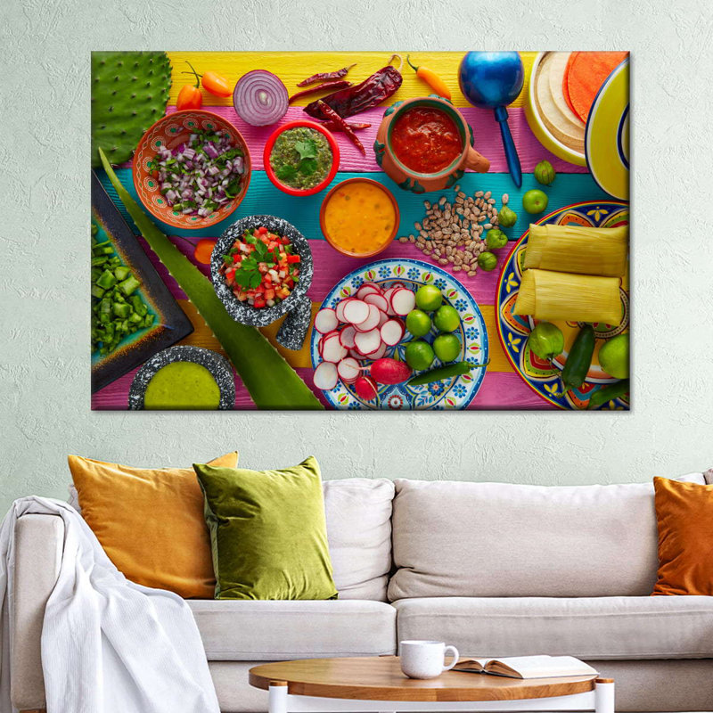 " Mexican Flavors ", 24" H x 36" W x 1.25" D