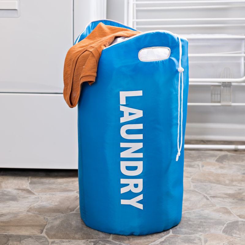 Panier à linge avec poignées, Bleu