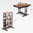 Witman 30.7" Extendable Folding Trestle Dining Table-1119438704