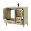 Napoli 36" Freestanding Single Bathroom Vanity With Solid Surface Composite Top-744422451