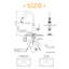 Robinet de cuisine rétractable à poignée simple en acier inoxydable à 3 fonctions avec plaque de pont-105782472