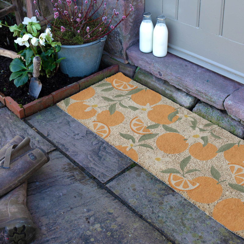 Pattern Coir Doormat, 40cm W x 120cm L