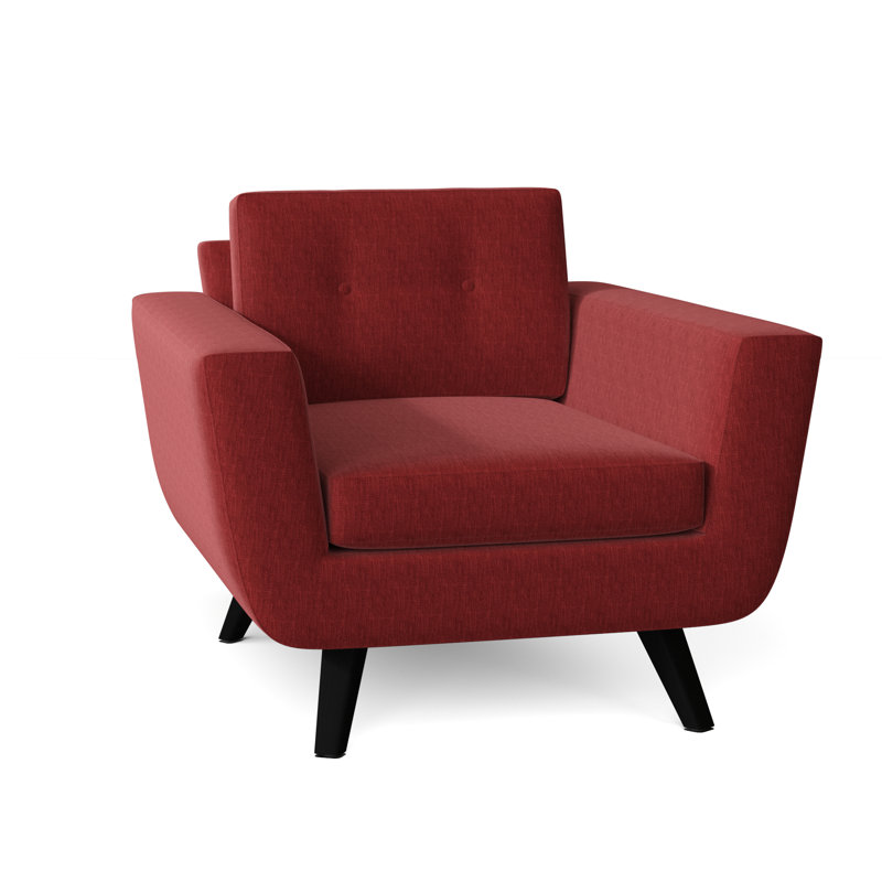 Fauteuil Callie, Rubis Key, Noir, Plumes / duvet